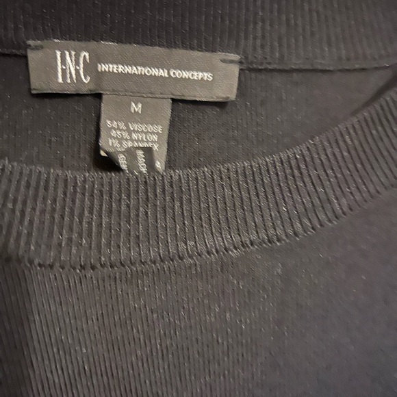 INC NEW Women's Tiered-sleeve Crewneck Sweater Top. Medium - Picture 5 of 7